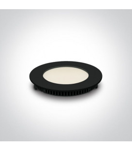 8W LED-paneeli Black Round Ø12 4000K 10108FA/B/C