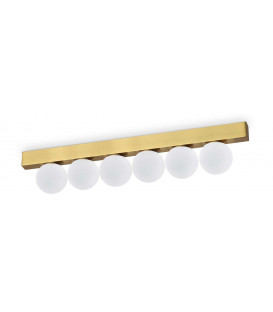 18W LED Kattovalaisin PING PONG PL6 Brass 328263